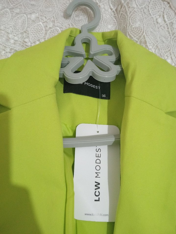 Sarı Kadın Blazer Ceket - Görsel 4