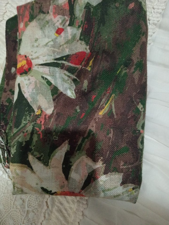 Püsküllü Bohem Kadın Şal - Görsel 3