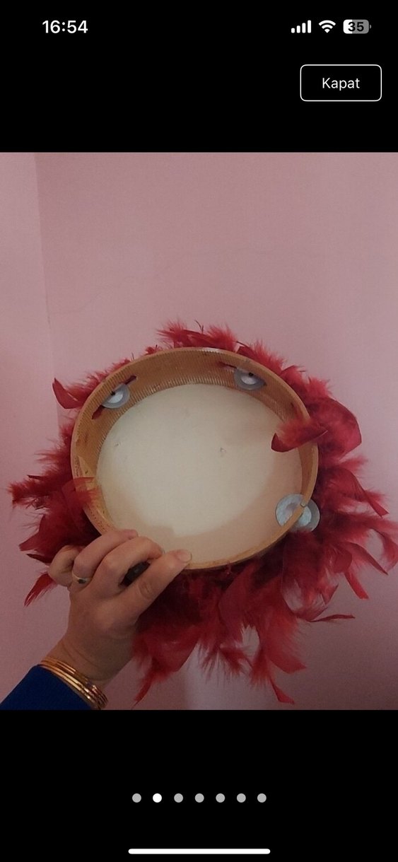 Rabia Gelin nin  Kınası Yazılı kına tefi - Görsel 2