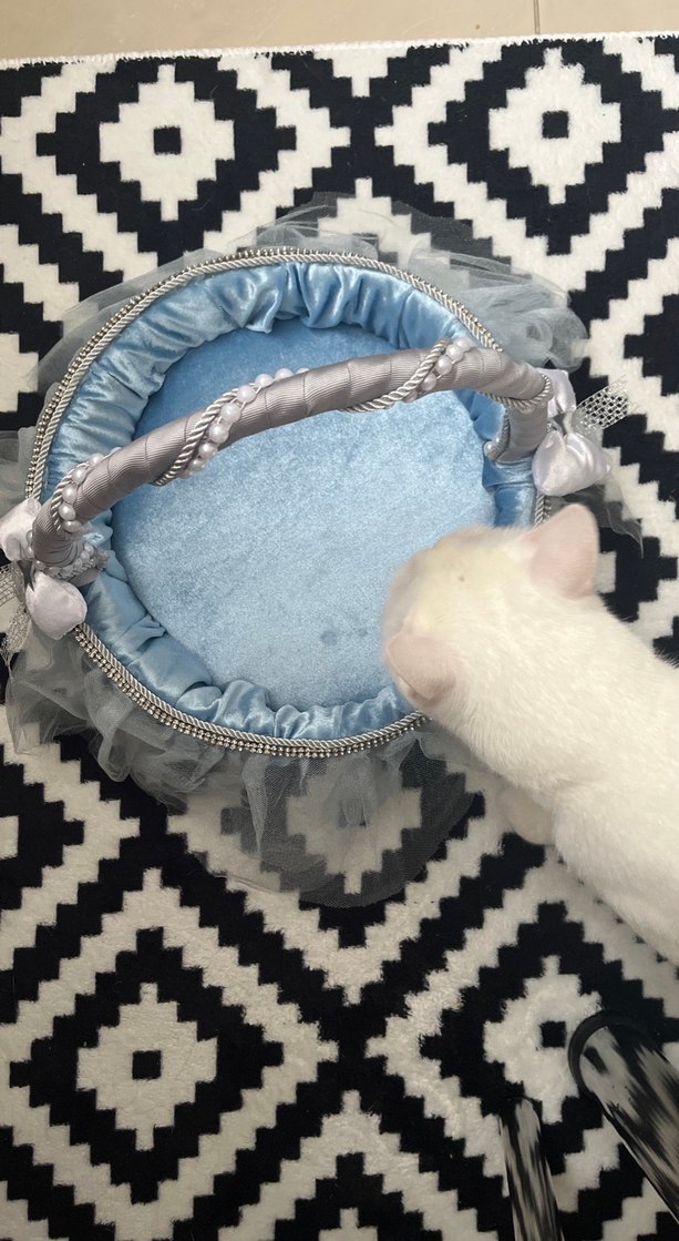 Gri Tül Detaylı Sepet ve Saklama Çantası - Görsel 3