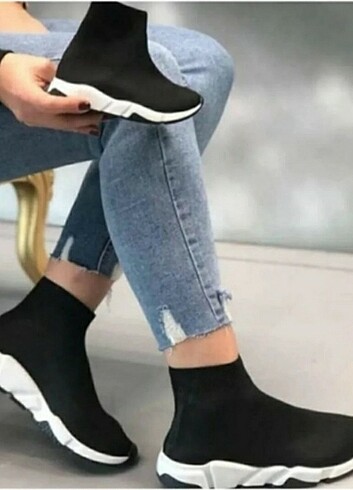Kadın çocuk streç corap ayakkabı 