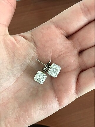 swarovski taşlı küpe