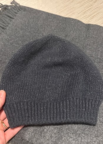 Zara erkek yün Şal Püsküllü Sapka hediye - Görsel 2