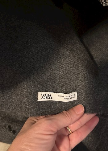 Zara erkek yün Şal Püsküllü Sapka hediye - Görsel 3