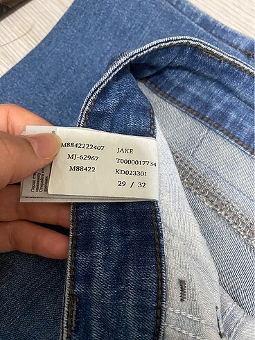 29 Beden Mavi erkek pantolon