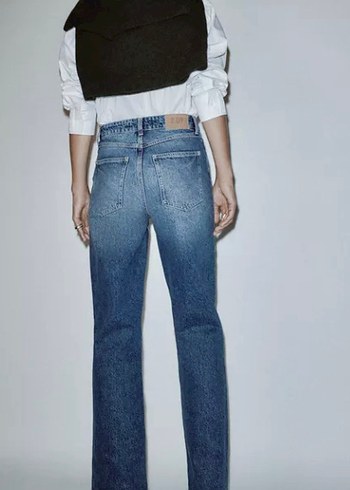 Zara denim pantalon çok şok ve rahat yepyeni - Görsel 2