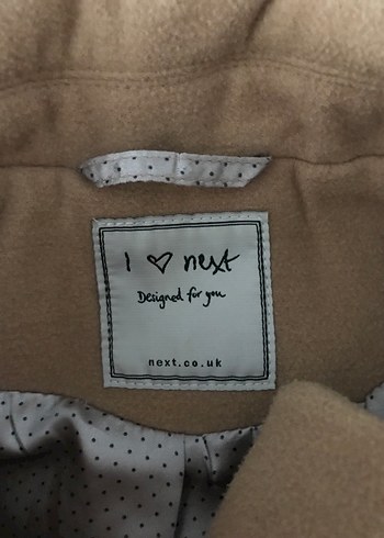 Kız Çocuk Bej Düğmeli Kaşe kaban - Görsel 3