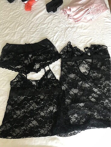 Pierre Cardin 3 lü tül set gecelik