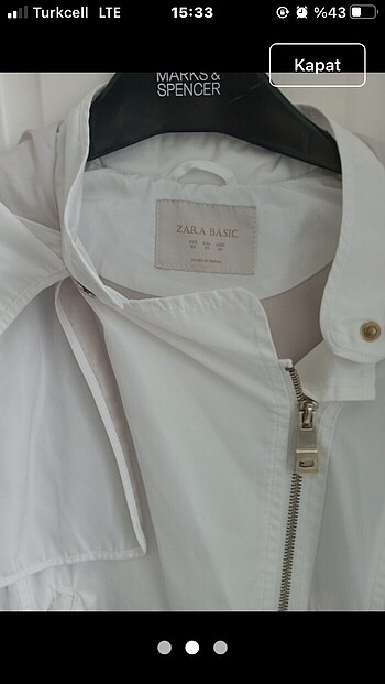 Zara Bayan yağmurluk