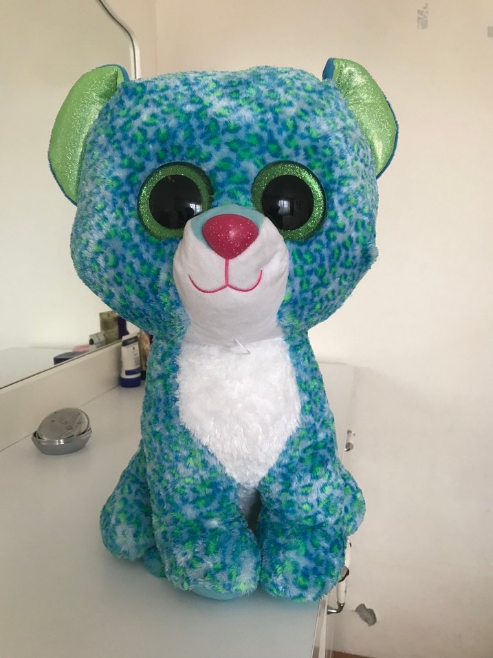 Renkli Turkuaz Peluş Oyuncak Ayı - Görsel 2