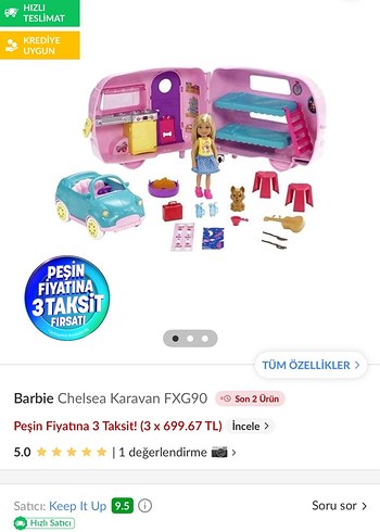 Barbie chelsea karavan - Görsel 4