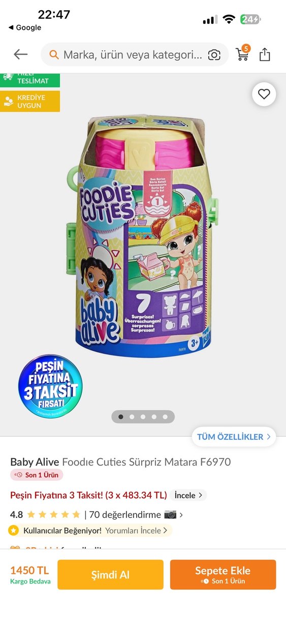 Baby alive matara mini - Görsel 3