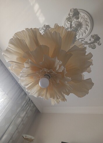 Zara Home Pinteres çiçek avize krem rengi