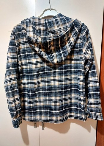 Gri Ekose Desenli Fermuarlı Kadın Sweatshirt - Görsel 2