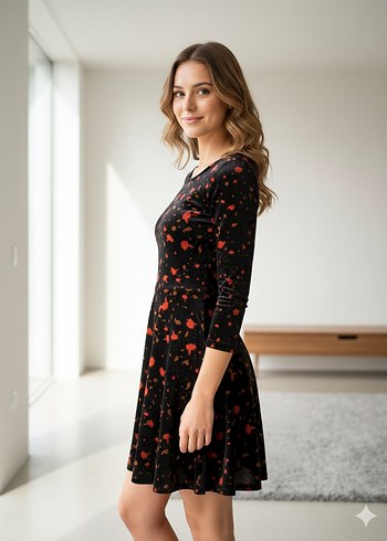 kadife elbise - Görsel 2