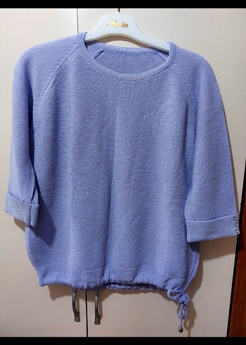 Kadın Pastel lila Pamuklu Uzun Kollu Triko - Görsel 4