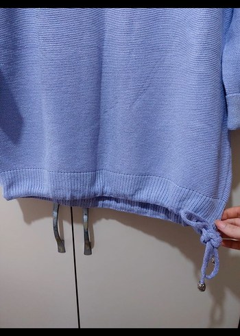 Kadın Pastel lila Pamuklu Uzun Kollu Triko - Görsel 3