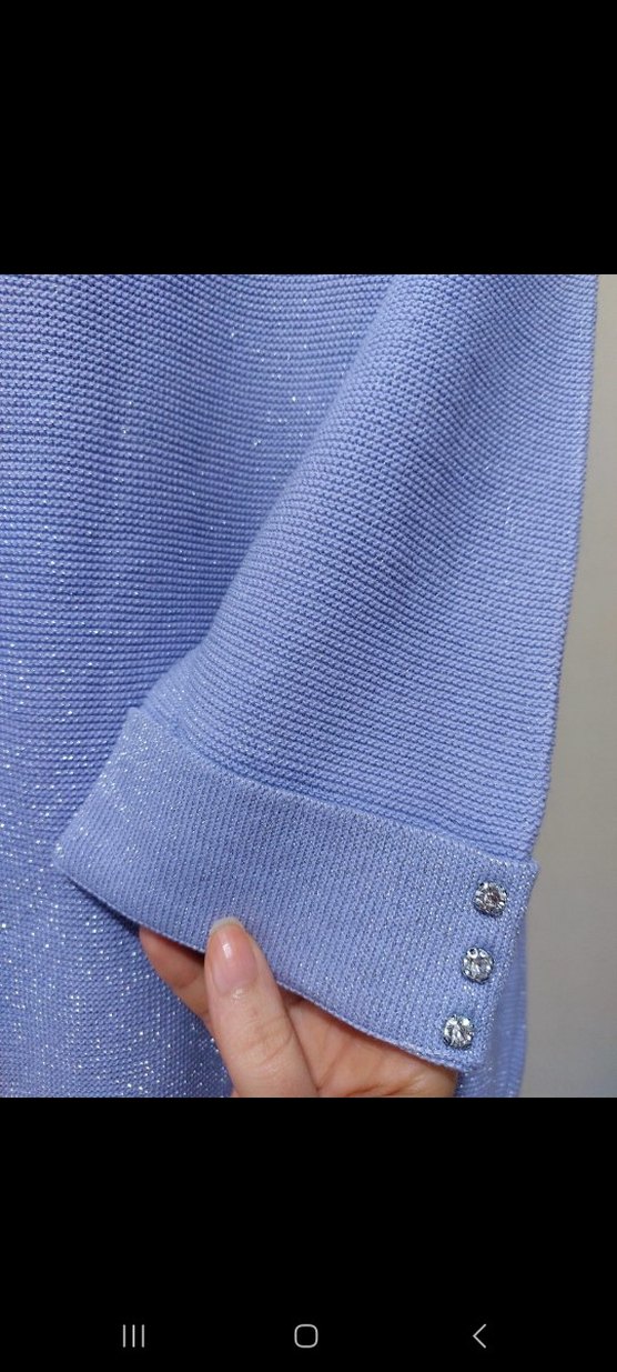 Kadın Pastel lila Pamuklu Uzun Kollu Triko - Görsel 5