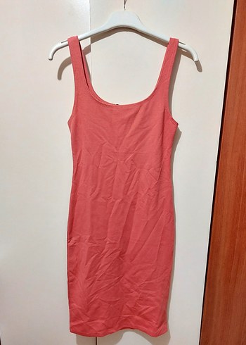 Pembe Midi Kalem Elbise - Görsel 6