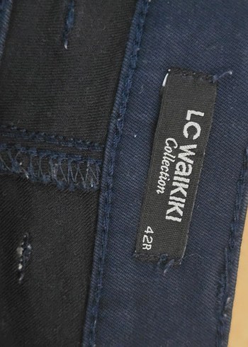 LC Waikiki Kadın Koyu Mavi Kumaş Pantolon