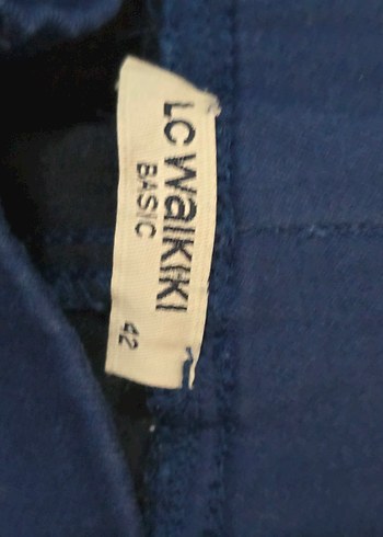 LC Waikiki Lacivert Kadın Kumaş Pantolon