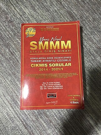 Smmm çıkmış sorular kitabı