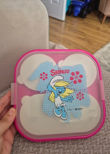 Pembe Şirinler Çocuk beslenme kutusu