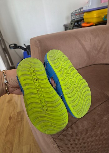 25 Beden Mavi Erkek Çocuk Sandalet Velcro Bantlı