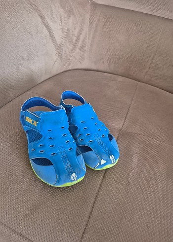 Mavi Erkek Çocuk Sandalet Velcro Bantlı