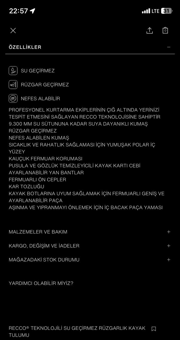 Zara kayak tulumu - Görsel 4