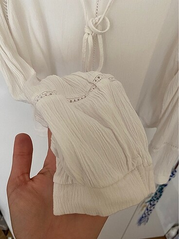 Keten bluz gömlek - Görsel 2