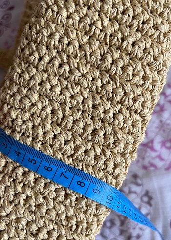 Bej Örgü Kadın Çanta - Görsel 4