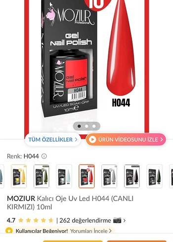 MOZIUR kırmızı ve rakı beyazı kalıcı oje - Görsel 2