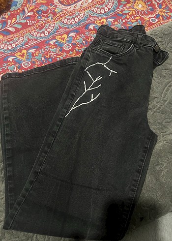 Siyah Kadın Midi wide leg
 Pantolon 24 beden - Görsel 3