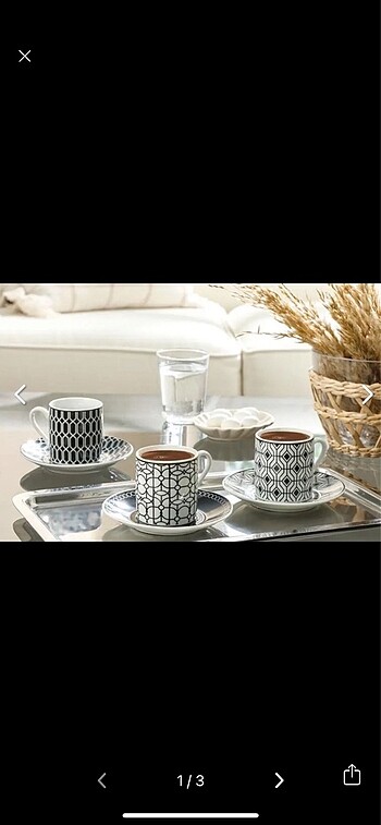 English Home 6 lı kahve Fincan seti