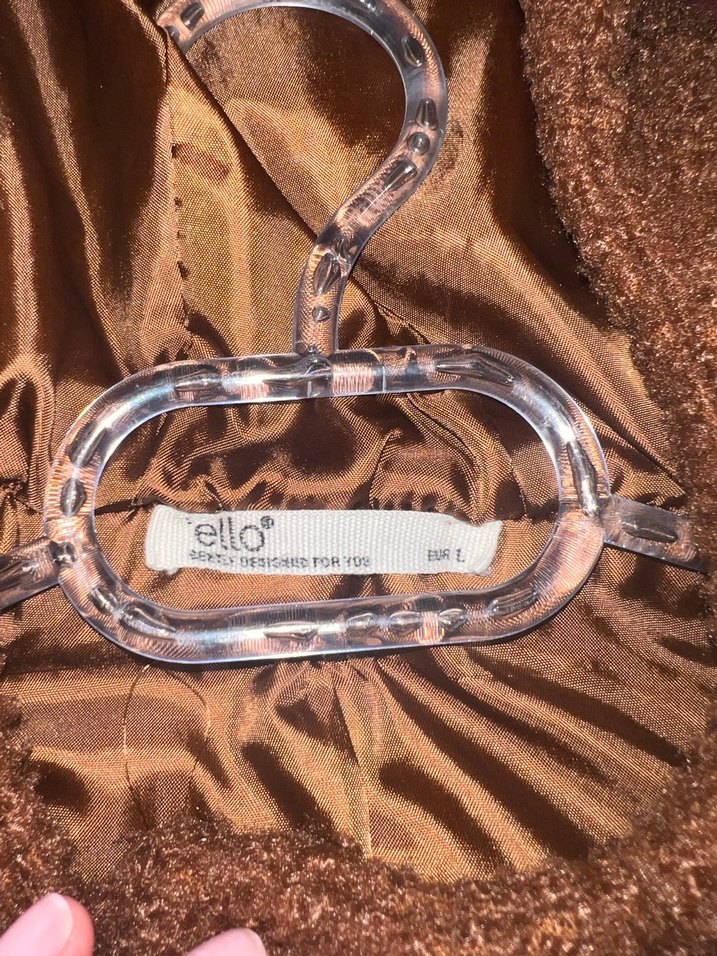 Kapüşonlu Düğmeli Kahverengi Kadın Yelek - Görsel 2