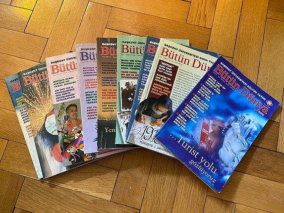 9 adet Bütün Dünya Dergi Koleksiyon