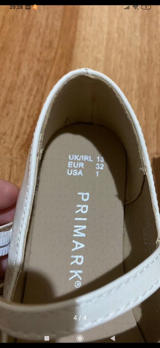 Kız Çocuk Beyaz Tokalı Babet primark marka yurt dışı ürünü - Görsel 3