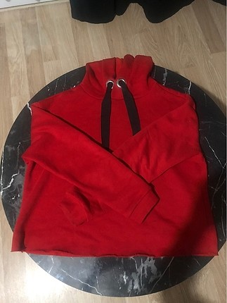 Kırmızı koton Sweatshirt