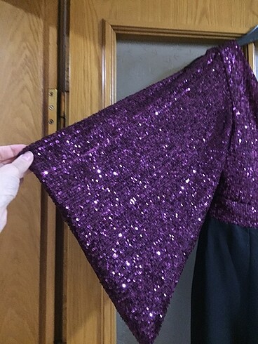 42 beden payetli gece elbisesi - Görsel 5