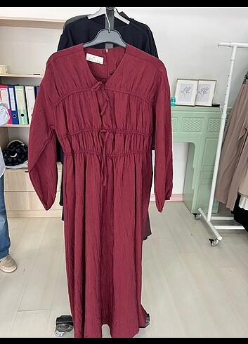 Bordo elbıse