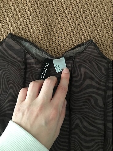 H&M H&M marka transparan üst