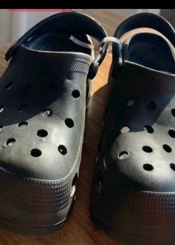 Erkek Siyah Tokalı Kauçuk Sandalet