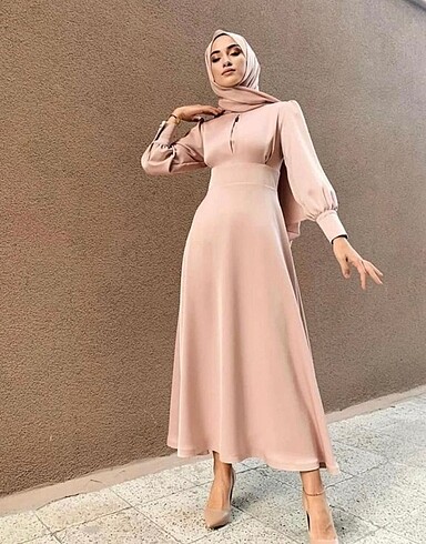 Sade düz abiye modeli