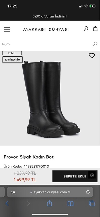Ayakkabı Dünyası Siyah Çizme