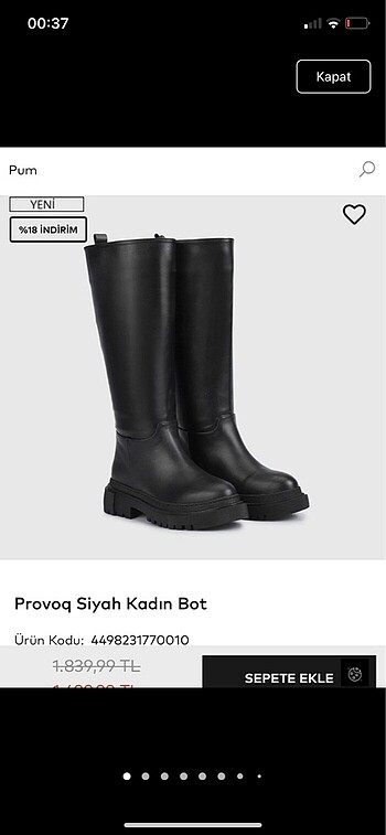 Ayakkabı Dünyası Siyah Çizme