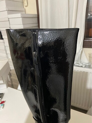 39 Beden Kadın Siyah Topuklu Çizme