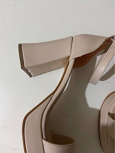 Kadın Bej Platform Topuk Ayakkabı - Görsel 5