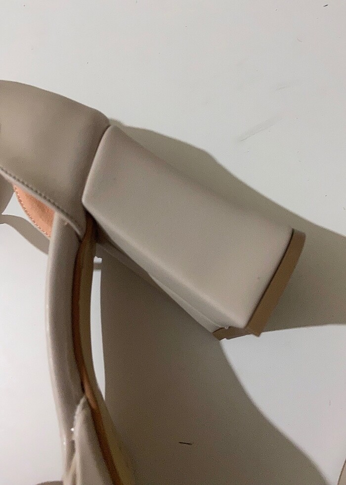 Kadın Bej Platform Topuk Ayakkabı - Görsel 3