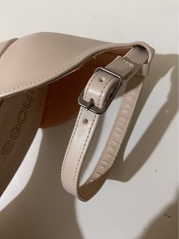 Kadın Bej Platform Topuklu Ayakkabı - Görsel 2